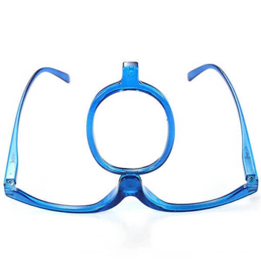 blaue Kosmetikbrille Kontaktlinsenhilfe