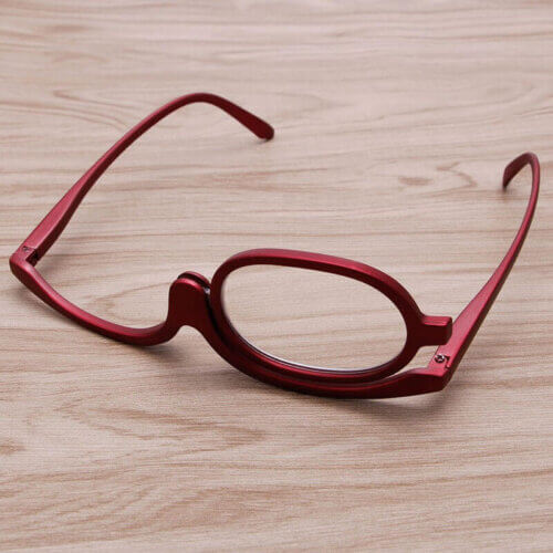 Kosmetikbrille Kontaktlinsenhilfe rot