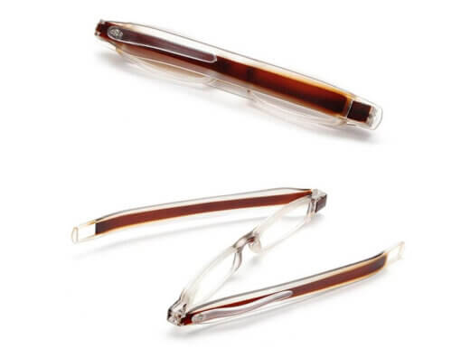 Fertiglesebrille faltbar braun kaufen