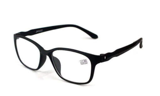 Blaulichtfilterbrille / Lesebrille Sana schwarz-matt schwarze Bügel – Bild 4