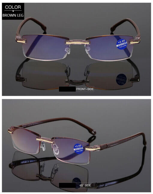 Blaulichtfilterbrille / Lesebrille Star braun online shop schweiz