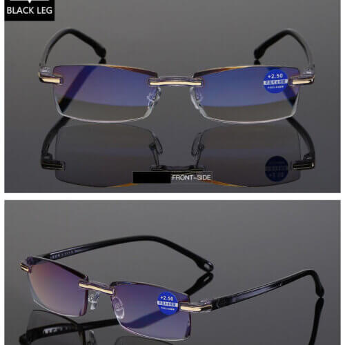Blaulichtfilterbrille / Lesebrille Star schwarz