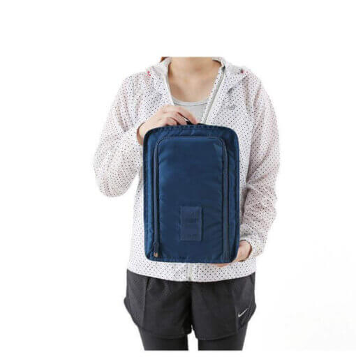 Schuhtasche-Reisezubehör-Packhilfe-dunkelblau