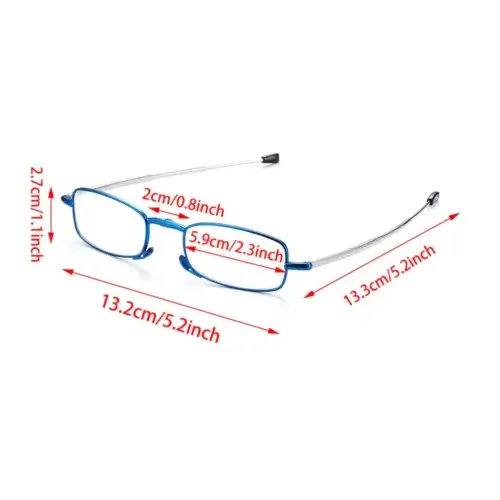 Fertiglesebrille kompakt Abmessungen