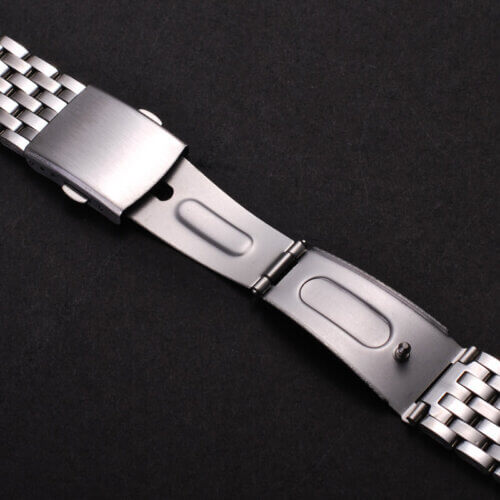 Uhrenarmband metall 7 Glieder Faltschliesse
