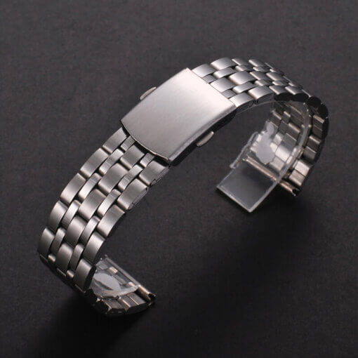 Uhrenarmband metall silbern 5 Glieder