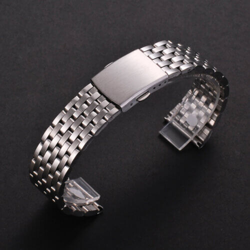 Uhrenarmband metall silbern 7 Glieder