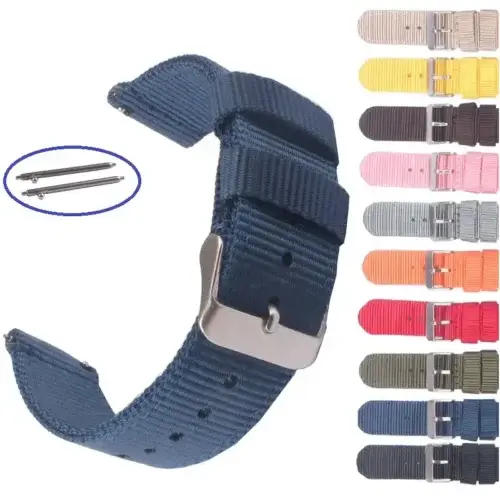 Uhrenarmband Nylon mit Schnellwechselsystem 18mm/20mm/22mm